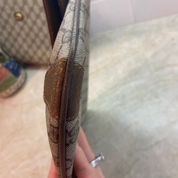 Vintage Gucci GG Foldover Clutch Canvas PVC - Accessory Collection - Picture 6 of 13